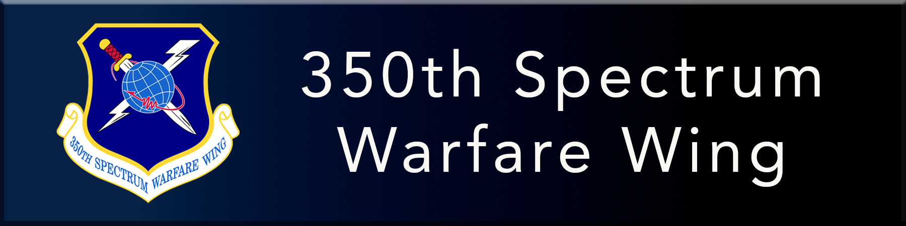 350th Spectrum Warefare Wing banner